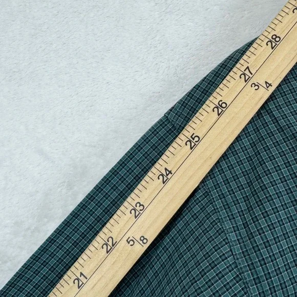 Cinch Mens Long Sleeve Button Down Plaid Shirt Green Black Size L‎ - Picture 7 of 8